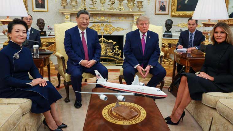 "Trump, Xi Jinping hold key meeting at White House; AI, trade among issues discussed."