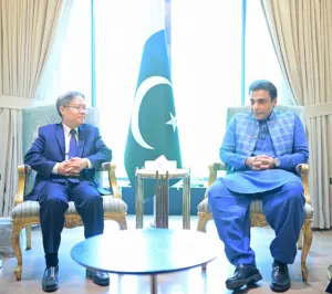 Chinese Ambassador Jiang Zaidong meets Hamza Shehbaz Sharif along with a delegation