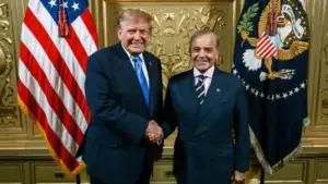 Presodent trump and PM Shahbaz Sharif Meeting Pictures released by White House